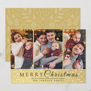 Tarjeta Festiva Sencillos y elegantes Navidades de fotos del marco