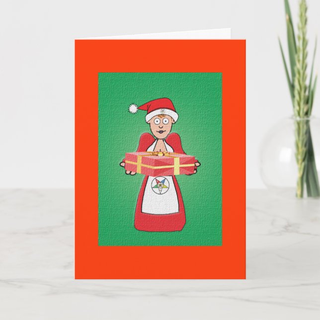 Tarjeta Festiva Señora Santa OES (Anverso)