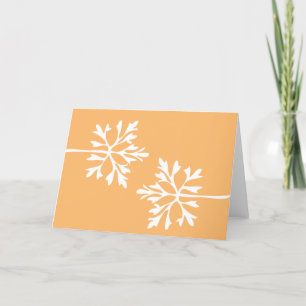 Tarjeta Festiva Sensación de nieve simple