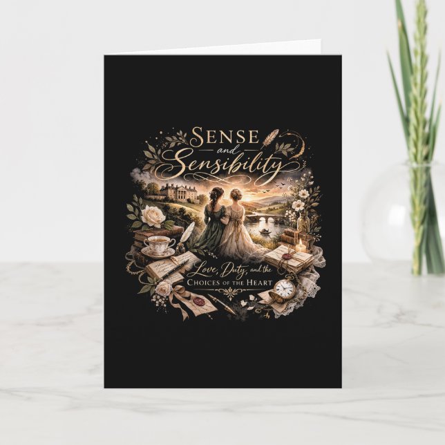 Tarjeta Festiva Sentido y sensibilidad (Anverso)