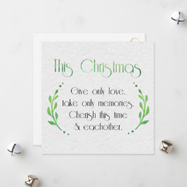 Tarjeta Festiva Sentimiento Minimalista de temporada con florecimi