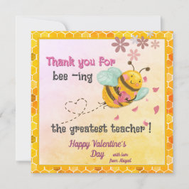 Tarjeta Festiva Ser el mejor Día de San Valentín docente