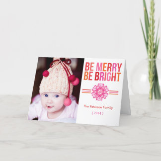 Tarjeta Festiva SER FELIZ SER Navidades Plegados LUMINOSOS