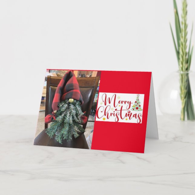 TARJETA FESTIVA **SER JOLLY Y SER FELIZ** ESTA TEMPORADA DE NAVIDA (Anverso)