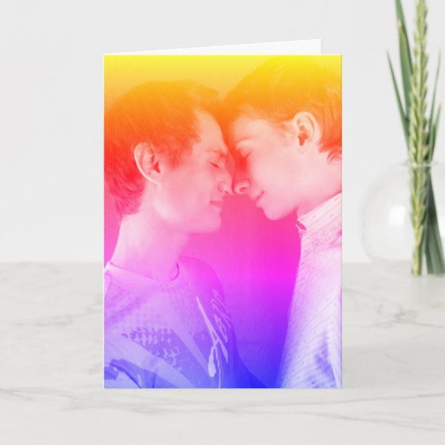 Tarjeta Festiva Ser mi Valentine (gay/bisexual) (Anverso)