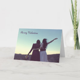 Tarjeta Festiva Ser mi Valentine (lesbiana/bisexual)