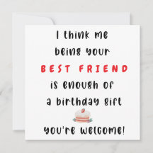 Ser Tu Mejor Amigo Es Suficiente Para Un Cumpleaño