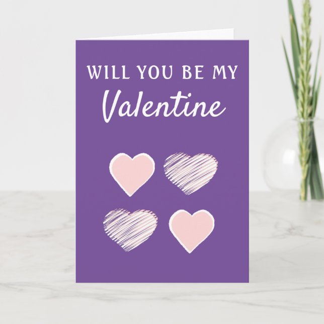 Tarjeta Festiva Serás mi Día de San Valentín (Anverso)