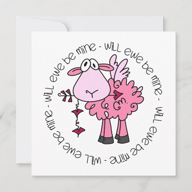 Tarjeta Festiva Serás Mi Valentín (Anverso)