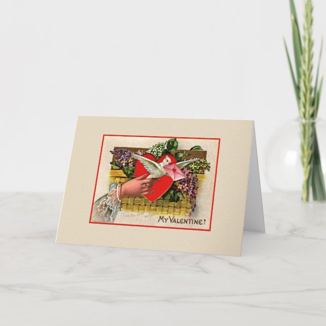 Tarjeta Festiva ¿Serás Mi Valentín? (Anverso)