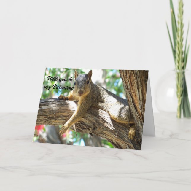 Tarjeta Festiva Serás mi Valentine_ Card_by Elenne Boothe (Anverso)