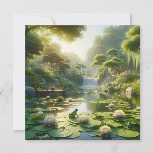 Tarjeta Festiva Serenidad del Río (Anverso)