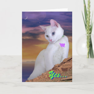 Tarjeta Festiva Serenity trone Valentine card - Personalizado