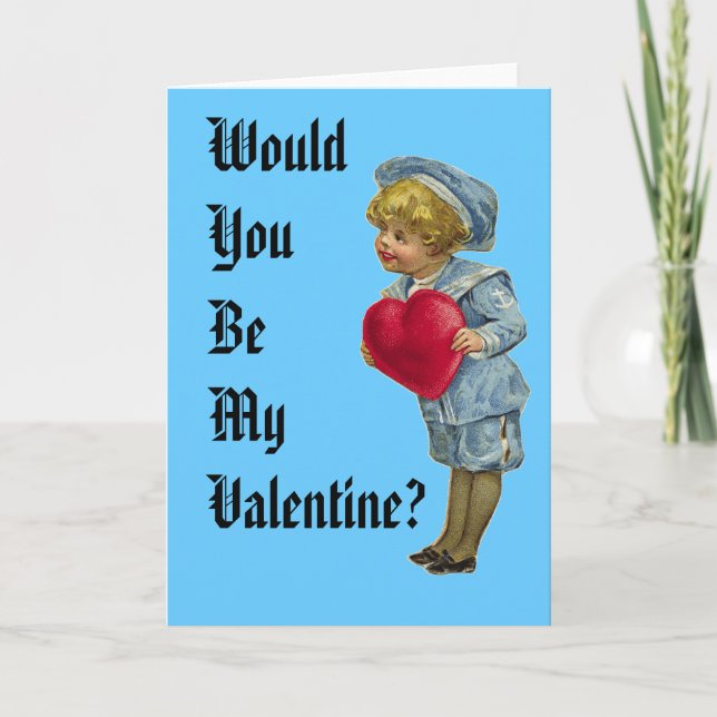 Tarjeta Festiva ¿Serías Mi Valentín? (Anverso)