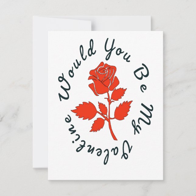 Tarjeta Festiva Serías Mi Valentín (Anverso)