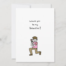 ¿Serías Mi Valentín? Un chico con flores