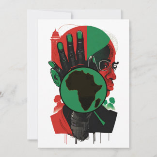 Tarjeta Festiva SERIE DE HISTORIA NEGRA - El académico africano