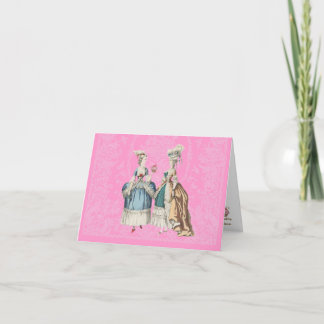 Tarjeta Festiva Serie del vintage de Marie Antonieta -… -