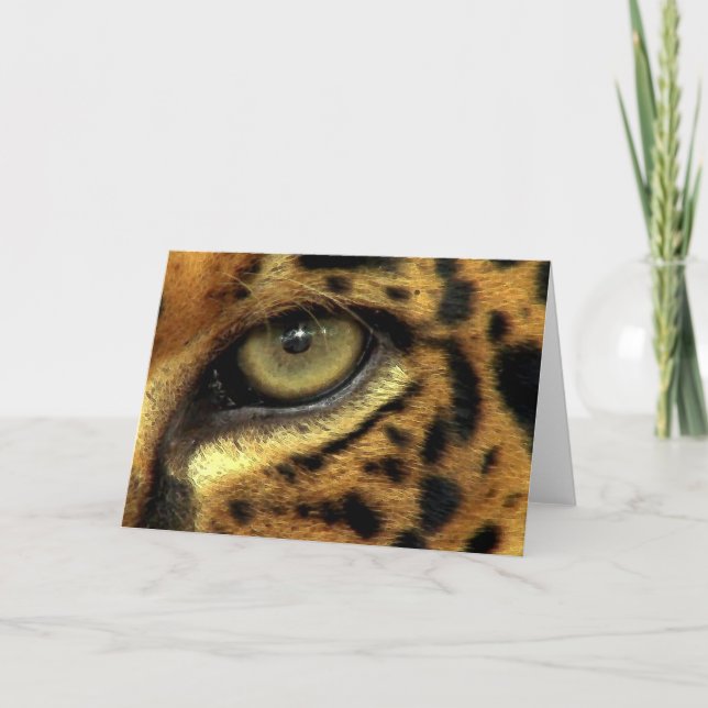 Tarjeta Festiva Serie en peligro GRANDE de la especie del CAT (Anverso)