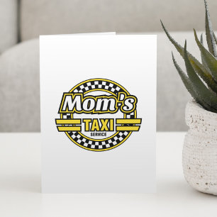Tarjeta Festiva Servicio de Taxi de Mamá