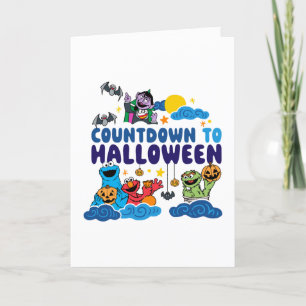 Tarjeta Festiva Sesame Street   Cuenta regresiva para Halloween