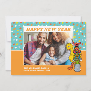 Tarjeta Festiva Sesame Street Feliz Año Nuevo