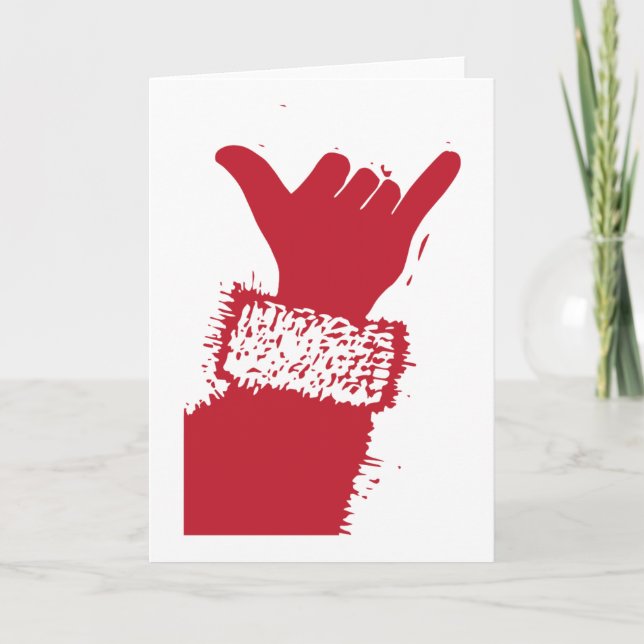 Tarjeta Festiva Shaka Santa (Anverso)