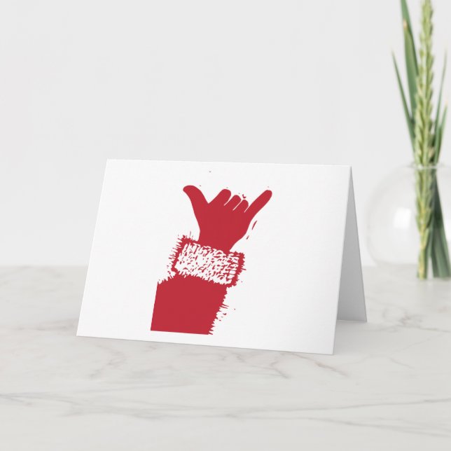 Tarjeta Festiva Shaka Santa (Anverso)