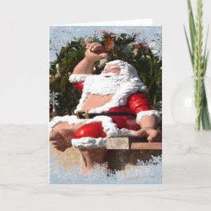 Tarjeta Festiva Shaka Santa Claus
