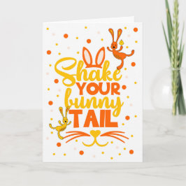 Tarjeta Festiva Shake Your Bunny Tail Easter