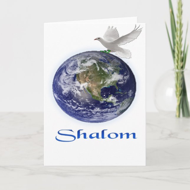 Tarjeta Festiva shalom (Anverso)
