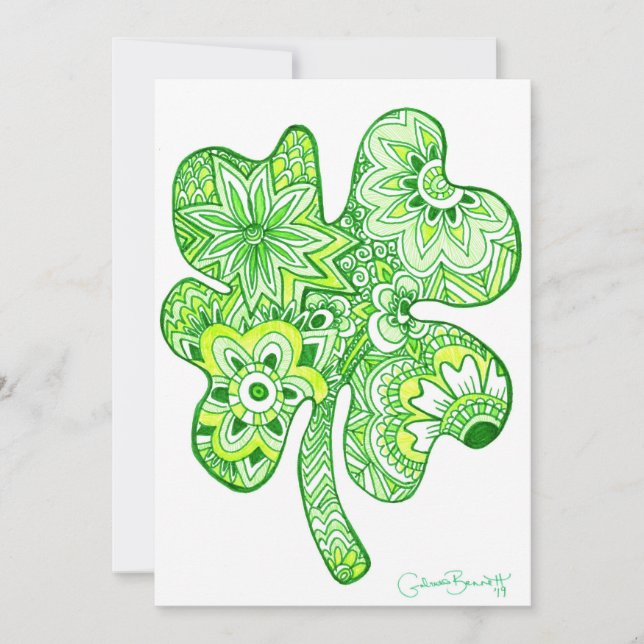 Tarjeta Festiva Shamrock '19 (Anverso)