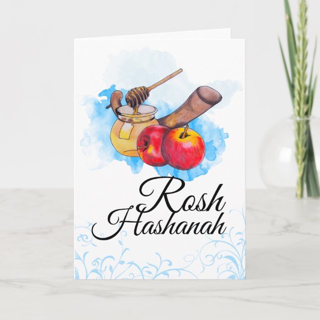Tarjeta Festiva Shana Tova / Rosh Hashanah (Anverso)