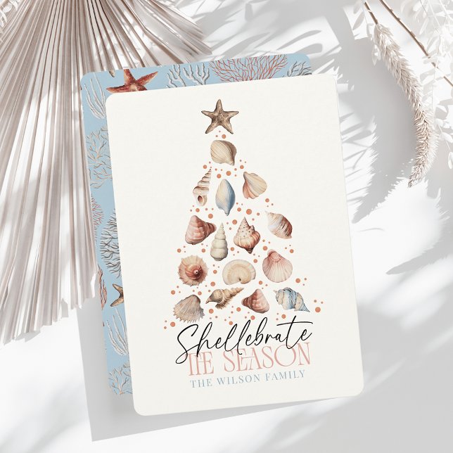 Tarjeta Festiva Shellebrate el árbol navideño de la temporada (Subido por el creador)