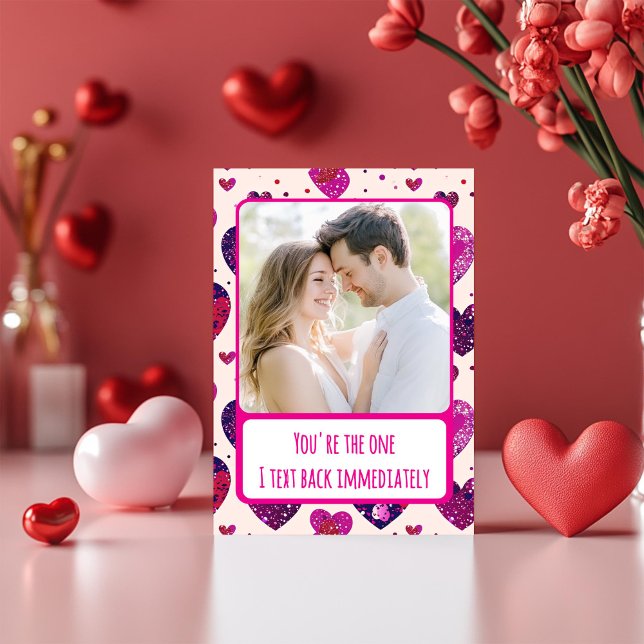 Tarjeta Festiva Shimmer Purple Heart-I Texto de vuelta inmediatame (Subido por el creador)