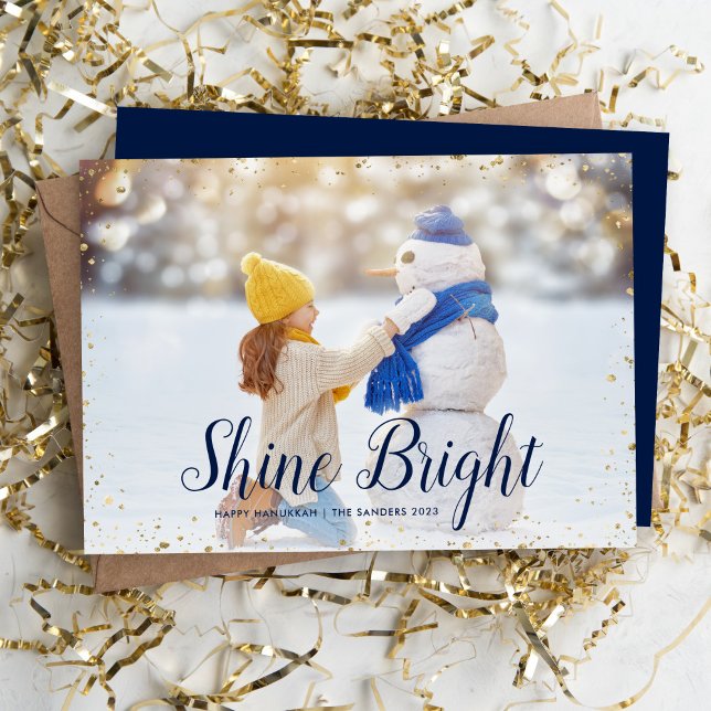 Tarjeta Festiva Shine Bright | Superposición de la fotografía de G (Subido por el creador)
