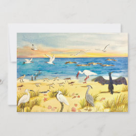 Tarjeta Festiva Shoreline Flat Card