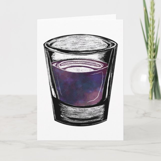 Tarjeta Festiva shot glass (Anverso)
