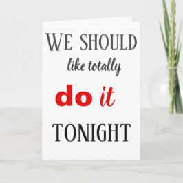 Tarjeta Festiva ShouldTotally lo hacemos esta noche