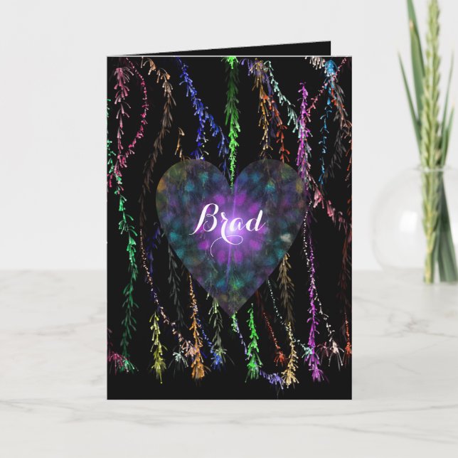 Tarjeta Festiva Show de luz de San Valentín (Anverso)