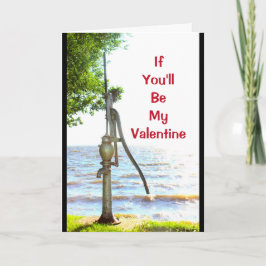 Tarjeta Festiva ¡Si eres mi San Valentín estaré tan borracho!