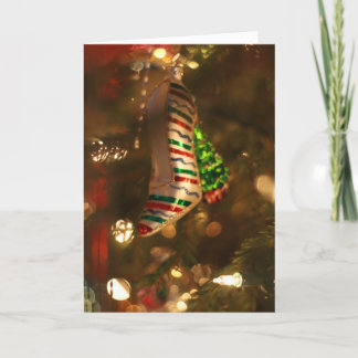 Tarjeta Festiva Si los ajustes del zapato