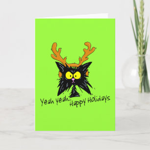 Tarjeta Festiva "Sí Sí...Felices Fiestas"