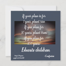 TARJETA FESTIVA SI SU PLAN ES CONFUCIO