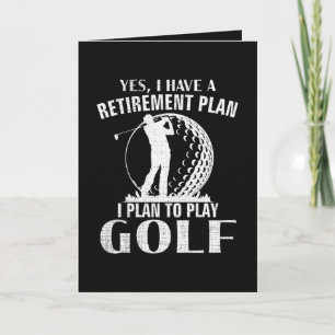 Tarjeta Festiva Sí, tengo un plan de jubilación Golf Divertido Gol