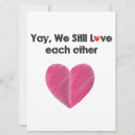 Tarjeta Festiva Sí, Todavía Nos Gustamos El Uno Al Otro