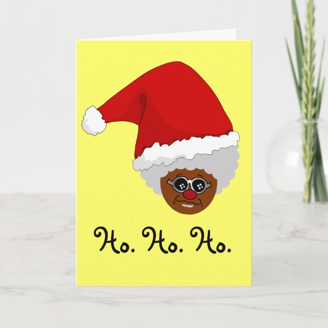 Tarjeta Festiva Sí, Virginia, hay un Papá Noel negro (Anverso)