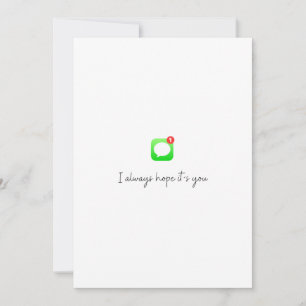 Tarjeta Festiva "Siempre esperando por ti"