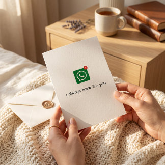 Tarjeta Festiva "Siempre Espero Que Seas Tú" WhatsApp Día de San V