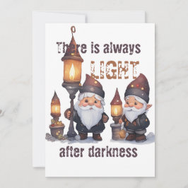 Tarjeta Festiva Siempre hay luz después de la oscuridad
